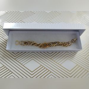 Vintage, Gold Tone, Flower Bracelet